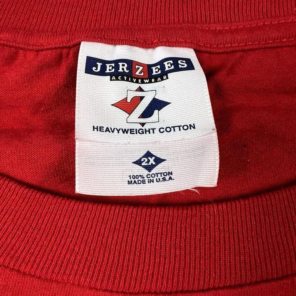 Vintage Y2K United Stated Marine Corp USMC Semper Fi Shirt Men's 2XL Red - Picture 11 of 16